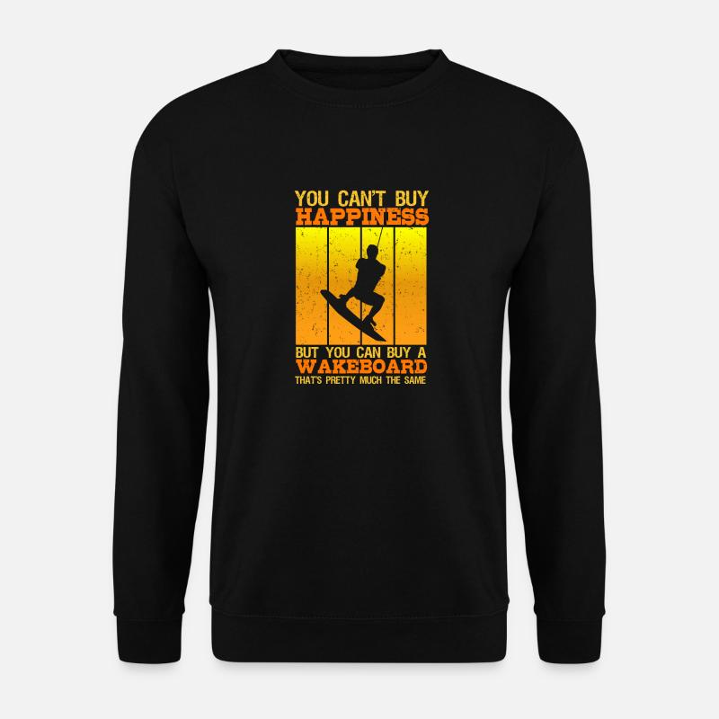 Wakeboard -Wakeboarden |Sie Können Kein Glück - Unisex Pullover - Schwarz