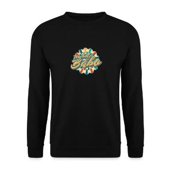 Balkan Spruch Najbolji Babo Geschenkidee - Unisex Pullover - Schwarz - Vorne - Alina (178cm) & Michal (187cm)