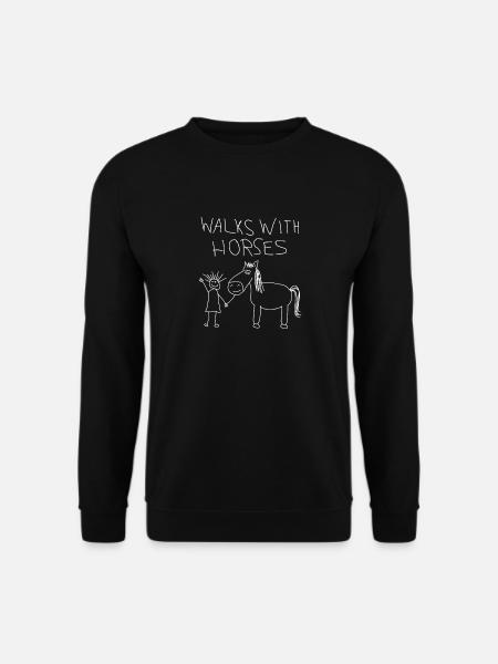 Horse Horses Horse Riding Rider Rider Horses - Unisex Sweatshirt - black