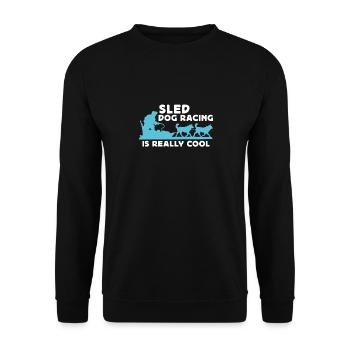 Les courses de chiens de traîneau sont vraiment cool - Sweat-shirt Unisexe - noir - Devant - Alina (178cm) & Michal (187cm)