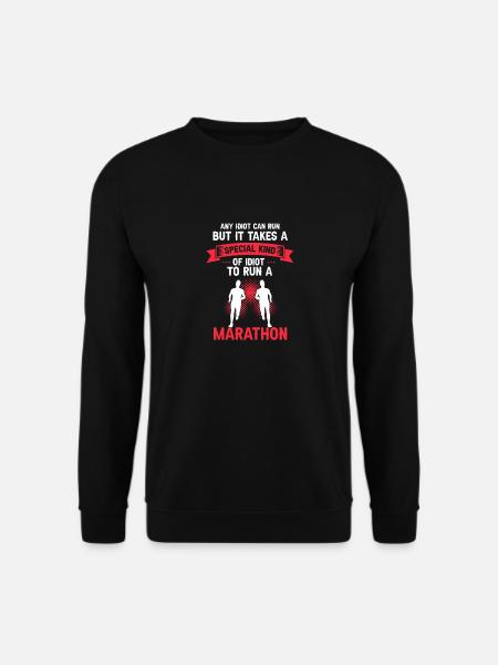 Takes A Special Kind Of Idiot To Run A MARATHON - Unisex Pullover - Schwarz