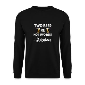 Bière Bière Alcool Beer Garden Shakespeare - Sweat-shirt Unisexe - noir - Devant - Alina (178cm) & Michal (187cm)