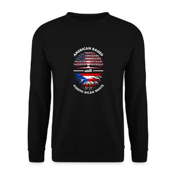 Proud Puerto Rico Puerto Rican Boricua Puerto - Unisex Sweatshirt - black - Front - Alina (178cm) & Michal (187cm)