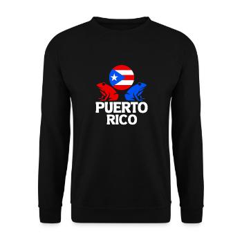 National Animal Puerto Rico Boricua portoricain - Sweat-shirt Unisexe - noir - Devant - Alina (178cm) & Michal (187cm)