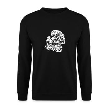 Happy Thanksgiving Day Funny Turkey Holiday Autumn - Unisex Sweatshirt - black - Front - Alina (178cm) & Michal (187cm)