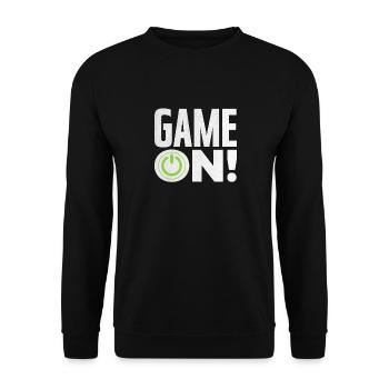 Jeu de joueur sur cadeau - Sweat-shirt Unisexe - noir - Devant - Alina (178cm) & Michal (187cm)