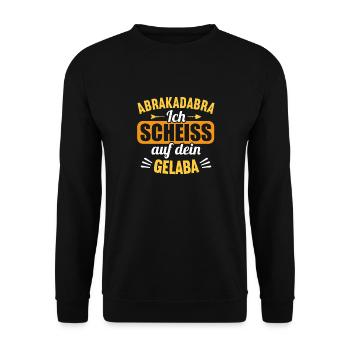 Abracadabra je chie sur ton gelaber - Sweat-shirt Unisexe - noir - Devant - Alina (178cm) & Michal (187cm)