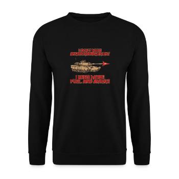 tank grenadier federal army military tiger tank - Unisex Pullover - Schwarz - Vorne - Alina (178cm) & Michal (187cm)