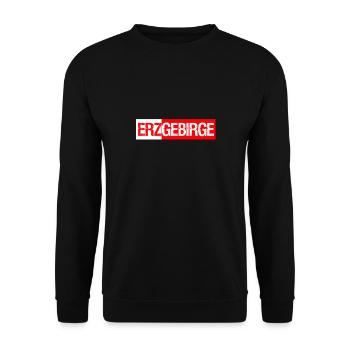 Erzgebirge Heimat Schacht - Unisex Pullover - Schwarz - Vorne - Alina (178cm) & Michal (187cm)