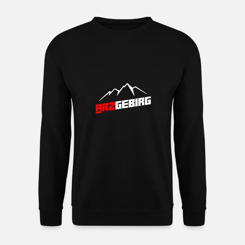 Arzgebirg Berg Wandern - Unisex Pullover - Schwarz