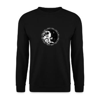 Cheerse To Space, beer trikenAstronaut - Unisex Sweatshirt - black - Front - Alina (178cm) & Michal (187cm)