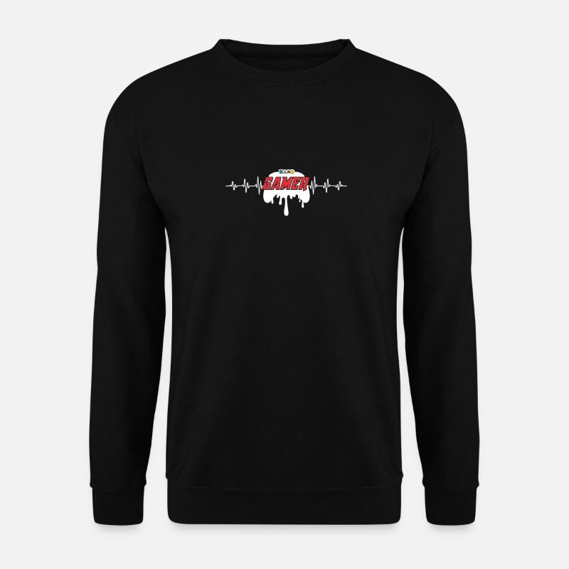 Gamer Heartbeat Gaming Controller Pulse - Sweat-shirt Unisexe - noir