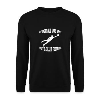 Cadeau de baseball Amateur de baseball Jeu de baseball - Sweat-shirt Unisexe - noir - Devant - Alina (178cm) & Michal (187cm)