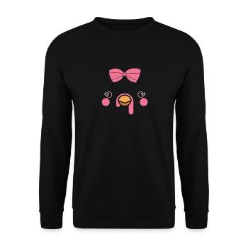 Niedliche Türkei Gesicht Band Thanksgiving Day - Unisex Pullover - Schwarz - Vorne - Alina (178cm) & Michal (187cm)
