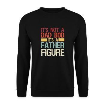 Es Ist Kein Vater, Es Ist Ein Vater Vintage - Unisex Pullover - Schwarz - Vorne - Alina (178cm) & Michal (187cm)