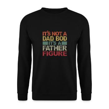 Es Ist Kein Vater, Es Ist Ein Vater Vintage - Unisex Pullover - Schwarz - Vorne - Alina (178cm) & Michal (187cm)