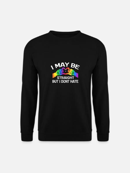 Mi piace essere etero, ma odio i gay LGBTQ - Felpa unisex - nero