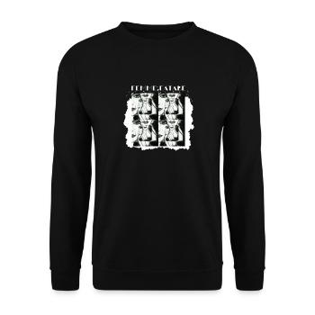 Femme fatale, a black and white painting - Sweat-shirt Unisexe - noir - Devant - Alina (178cm) & Michal (187cm)
