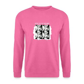 Femme fatale, a black and white painting - Unisex Sweatshirt - pink - Front