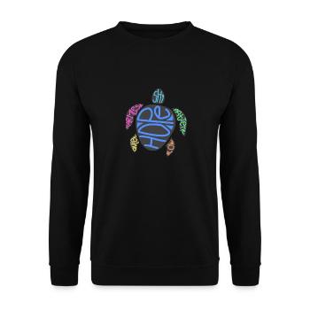 Impressionnant Save The Turtles Design T-Shirt rétro - Sweat-shirt Unisexe - noir - Devant - Alina (178cm) & Michal (187cm)