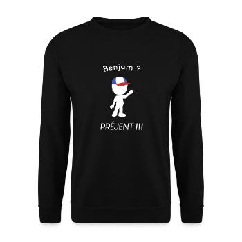 Benjam - Blague - Sweat-shirt Unisexe - noir - Devant - Alina (178cm) & Michal (187cm)