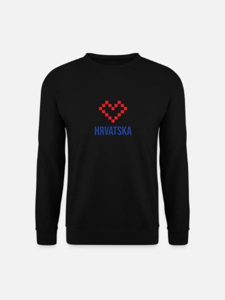 Hrvatska Croatia Flag - Unisex Sweatshirt - black