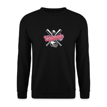 Vintage Colorado City Baseball Distressed Baseball - Unisex Sweatshirt - black - Front - Alina (178cm) & Michal (187cm)