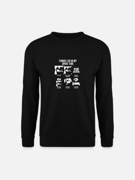 Things I Do In My Spare Time, Höhlentaucher - Unisex Pullover - Schwarz