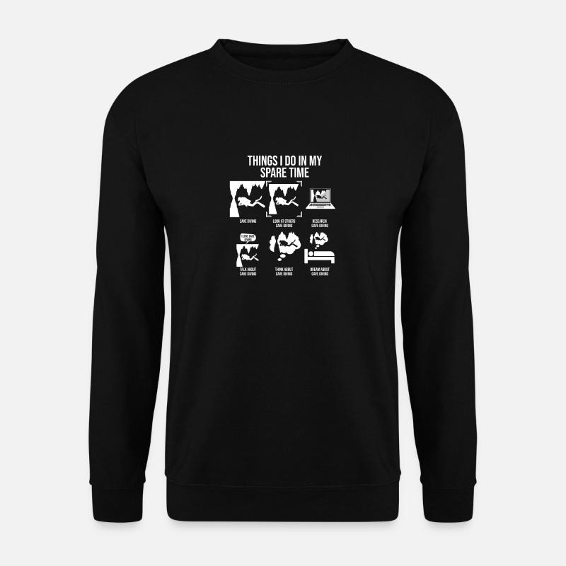 Things I Do In My Spare Time, Höhlentaucher - Unisex Pullover - Schwarz