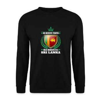 Je dois aller au Sri Lanka - Sweat-shirt Unisexe - noir - Devant - Alina (178cm) & Michal (187cm)