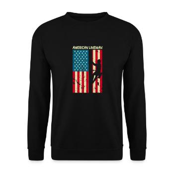 Linemed - Sweat-shirt Unisexe - noir - Devant - Alina (178cm) & Michal (187cm)
