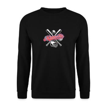 Baseball vintage minnesota baseball en détresse - Sweat-shirt Unisexe - noir - Devant - Alina (178cm) & Michal (187cm)