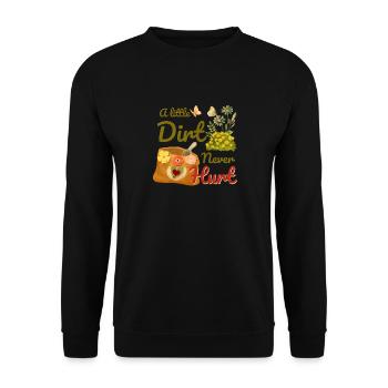 Gardening Gardeners Gardening Digging Plant - Unisex Sweatshirt - black - Front - Alina (178cm) & Michal (187cm)
