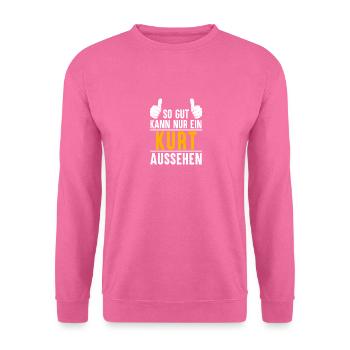 Kurt Vorname Name Geschenk - Unisex Pullover - Pink - Vorne