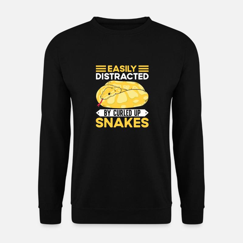 Banana Ball Python Saying - Unisex Sweatshirt - black
