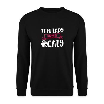 Damen Banana Ball Python Spruch - Unisex Pullover - Schwarz - Vorne - Alina (178cm) & Michal (187cm)
