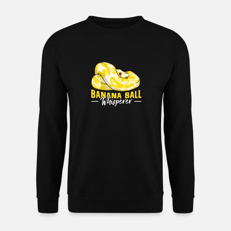 Banana Ball Python Whisperer - Unisex Sweatshirt - black