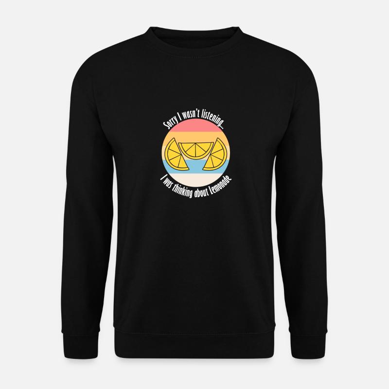 Limonade d'été Citrons Agrumes - Sweat-shirt Unisexe - noir