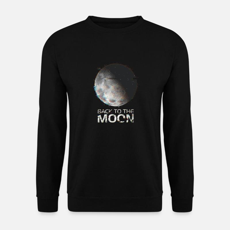 Back to the Moon - Unisex Sweatshirt - black