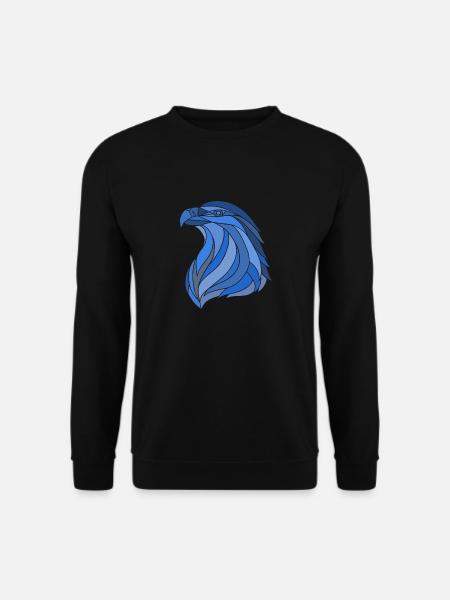 eagle blue - Unisex Pullover - Schwarz