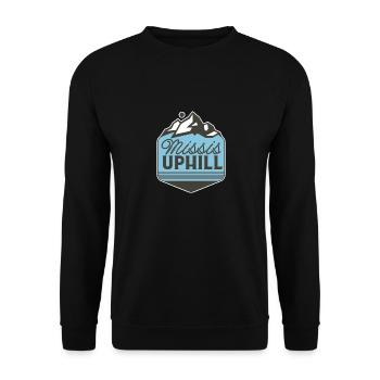 Missis Uphill - Unisex Pullover - Schwarz - Vorne - Alina (178cm) & Michal (187cm)