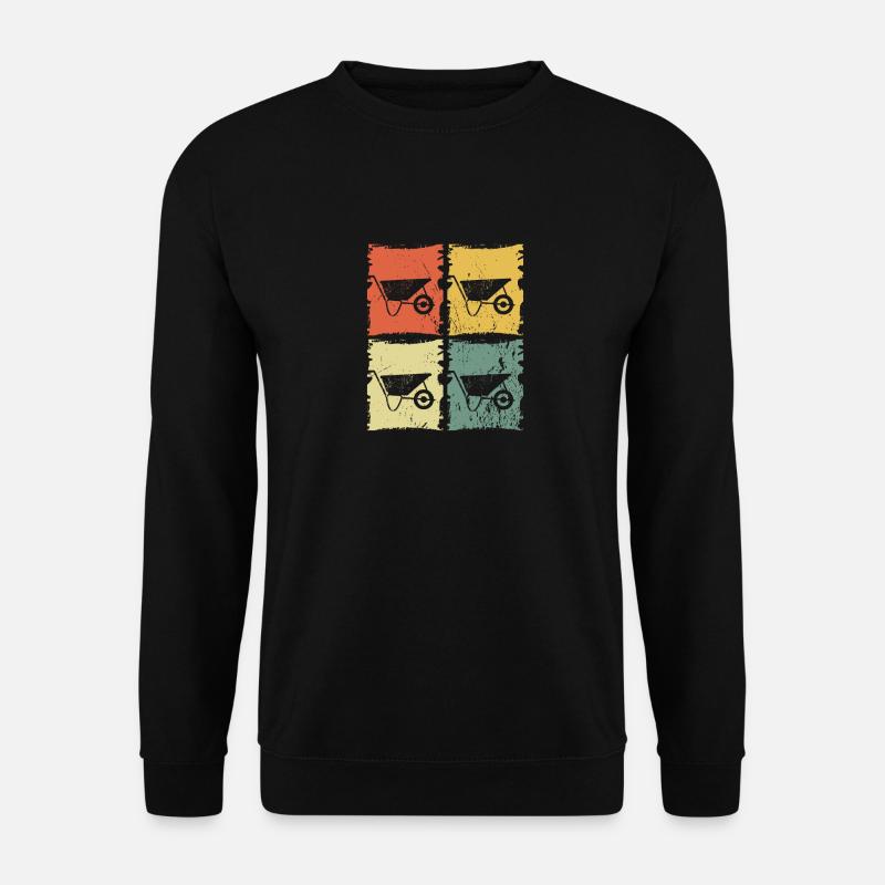 Schubkarre Gärtner - Unisex Pullover - Schwarz