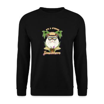 It Is 5 OClock Somewhere Drinking Himalayan Cat - Unisex Sweatshirt - black - Front - Alina (178cm) & Michal (187cm)