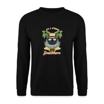 It Is 5 OClock Somewhere Drinking Maine Coon Cat - Unisex Sweatshirt - black - Front - Alina (178cm) & Michal (187cm)