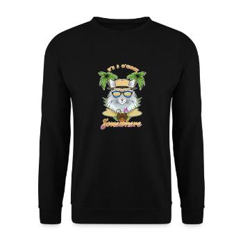 It Is 5 OClock Somewhere Drinking Norwegian - Unisex Sweatshirt - black - Front - Alina (178cm) & Michal (187cm)