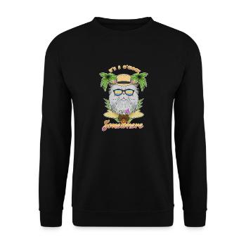 It Is 5 OClock Somewhere Drinking Persian Cat - Unisex Sweatshirt - black - Front - Alina (178cm) & Michal (187cm)