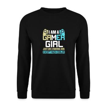 Gamer Fille - Sweat-shirt Unisexe - noir - Devant - Alina (178cm) & Michal (187cm)