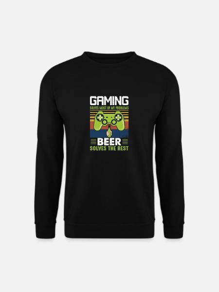 Gamer Beer Gambler - Unisex Sweatshirt - black