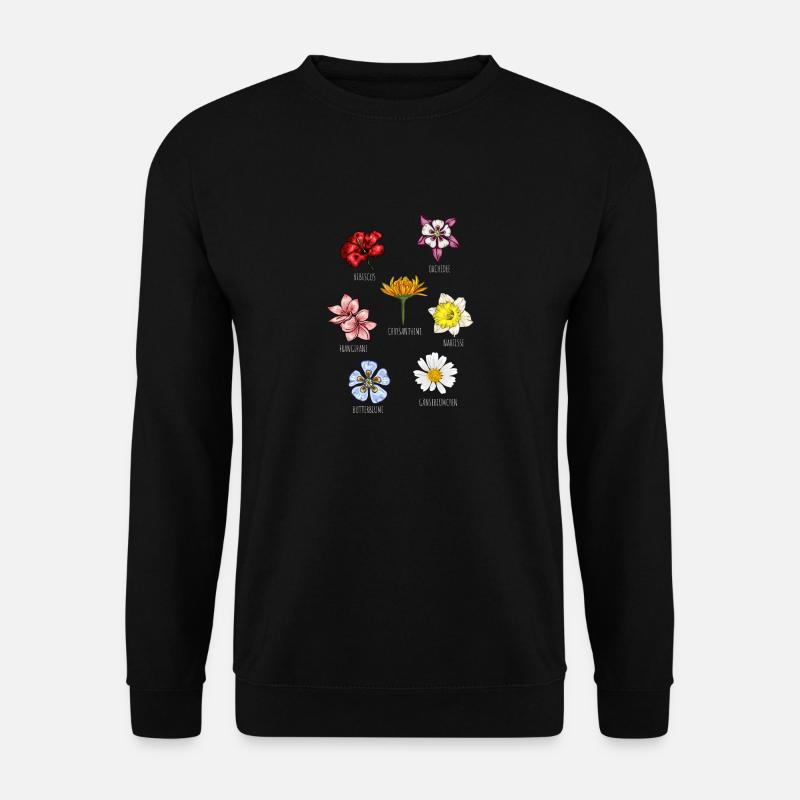 Espèces de fleurs Fleurs - Sweat-shirt Unisexe - noir