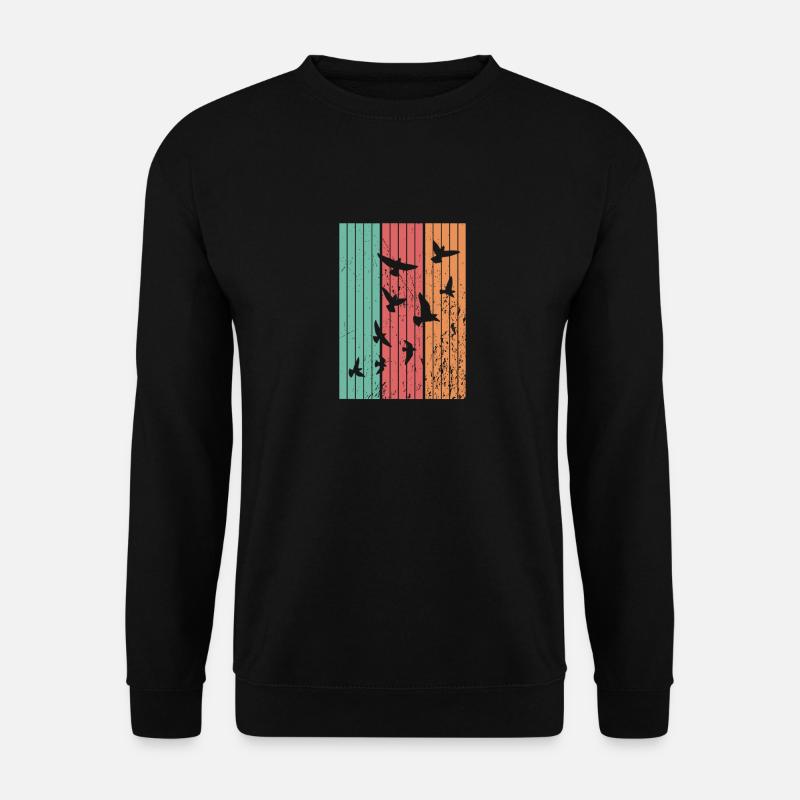 Vögel Zugvögel - Unisex Pullover - Schwarz